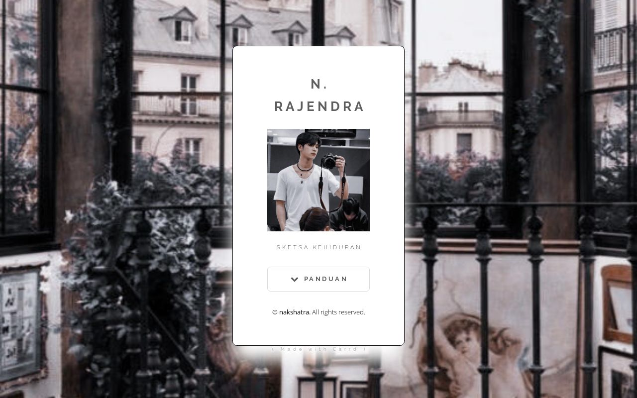 Carrd profile picture for @rajendra